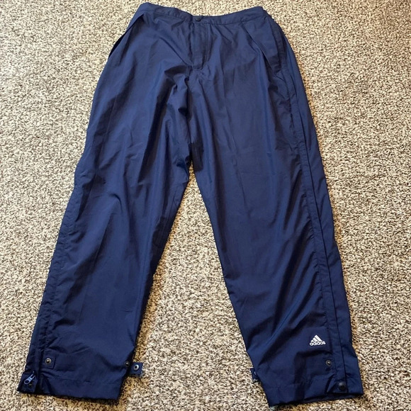Vintage Adidas 2003 Climashell Storm Zip Sides Active Pants - Picture 1 of 12